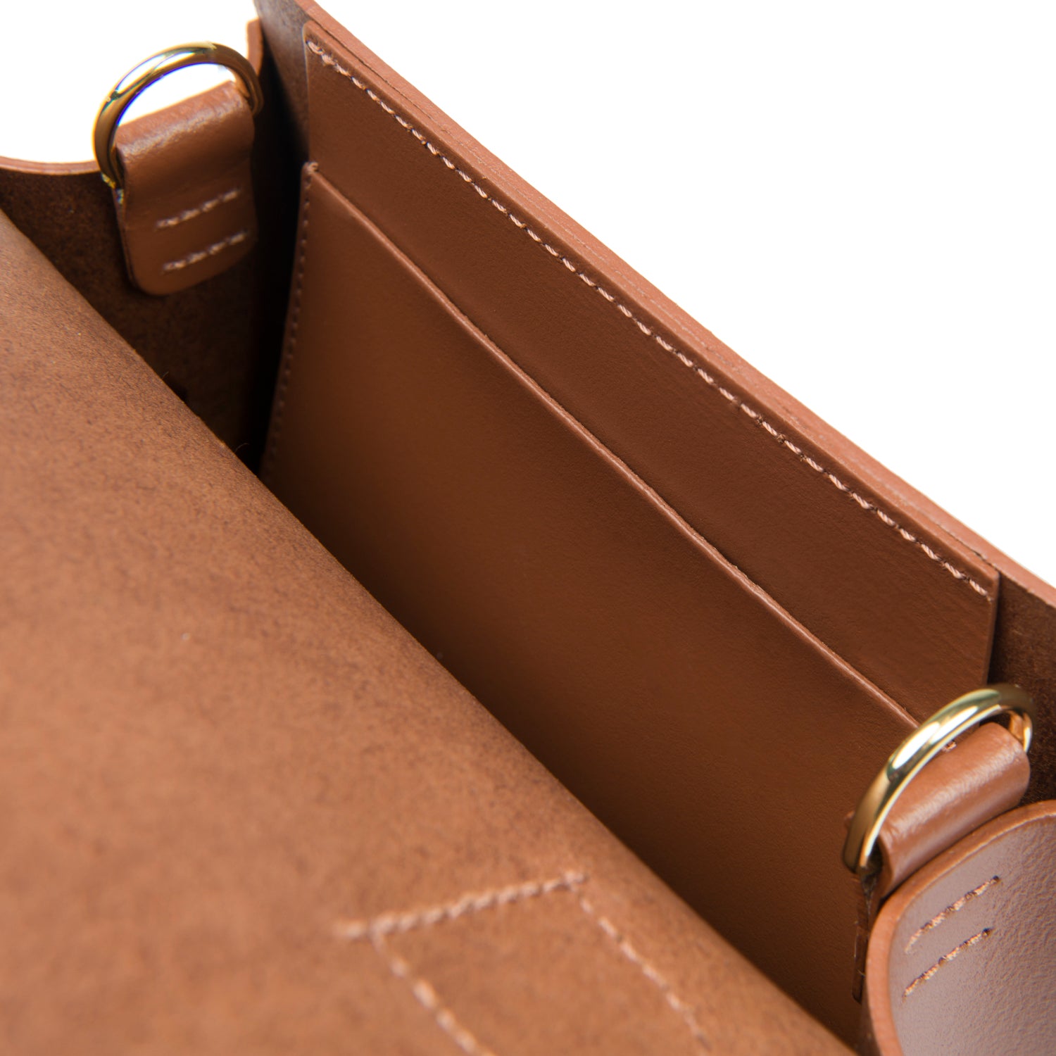 The Original Bloomsbury | Leather Crossbody Handbag in Chestnut