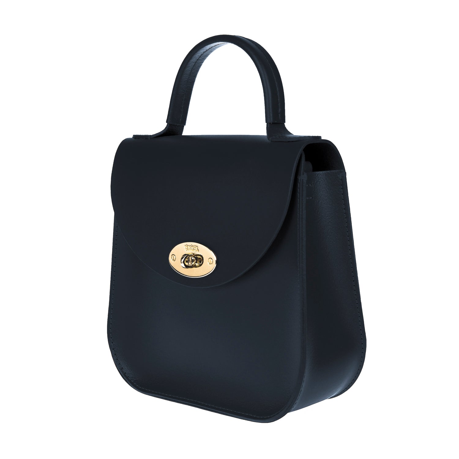 The Original Bloomsbury | Leather Crossbody Handbag in Navy