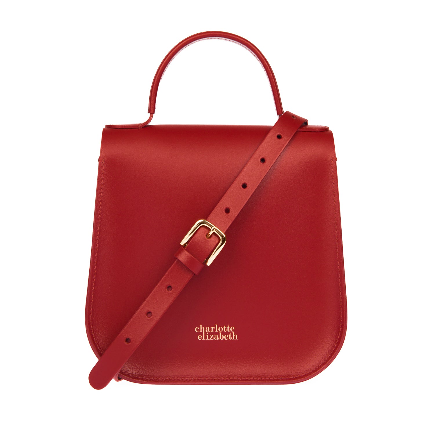 The Red Bloomsbury-Crossbody ladies luxury leather handbag british-Charlotte Elizabeth
