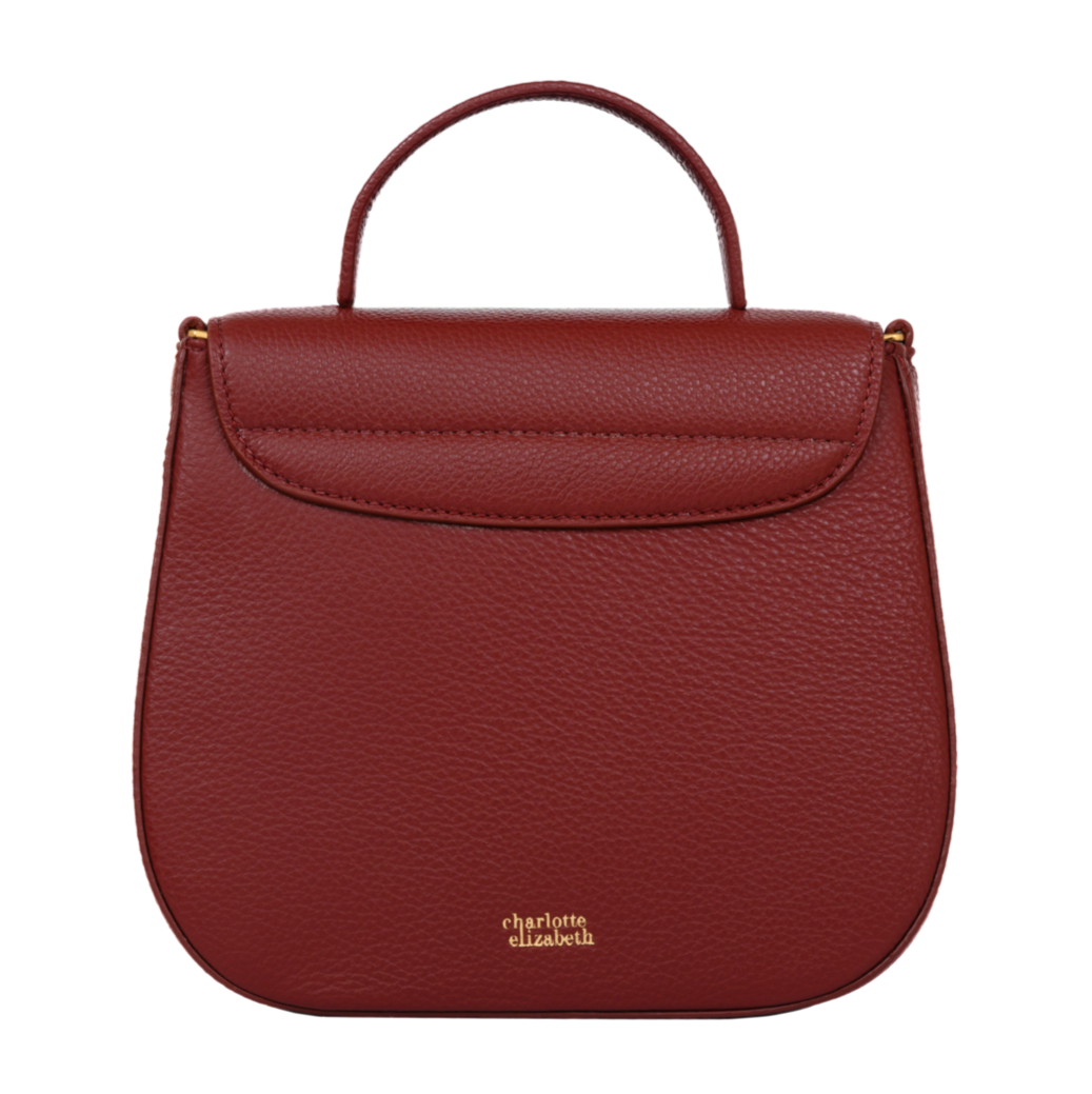 The Mayflower | Leather Crossbody Handbag in Oxblood