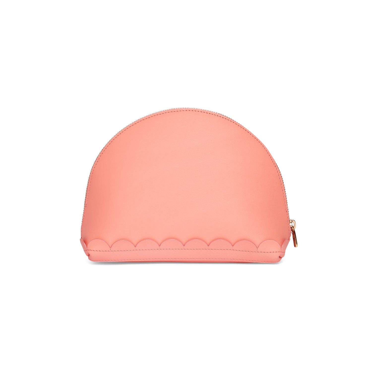 scallop detail cosmetics case make up travel purse