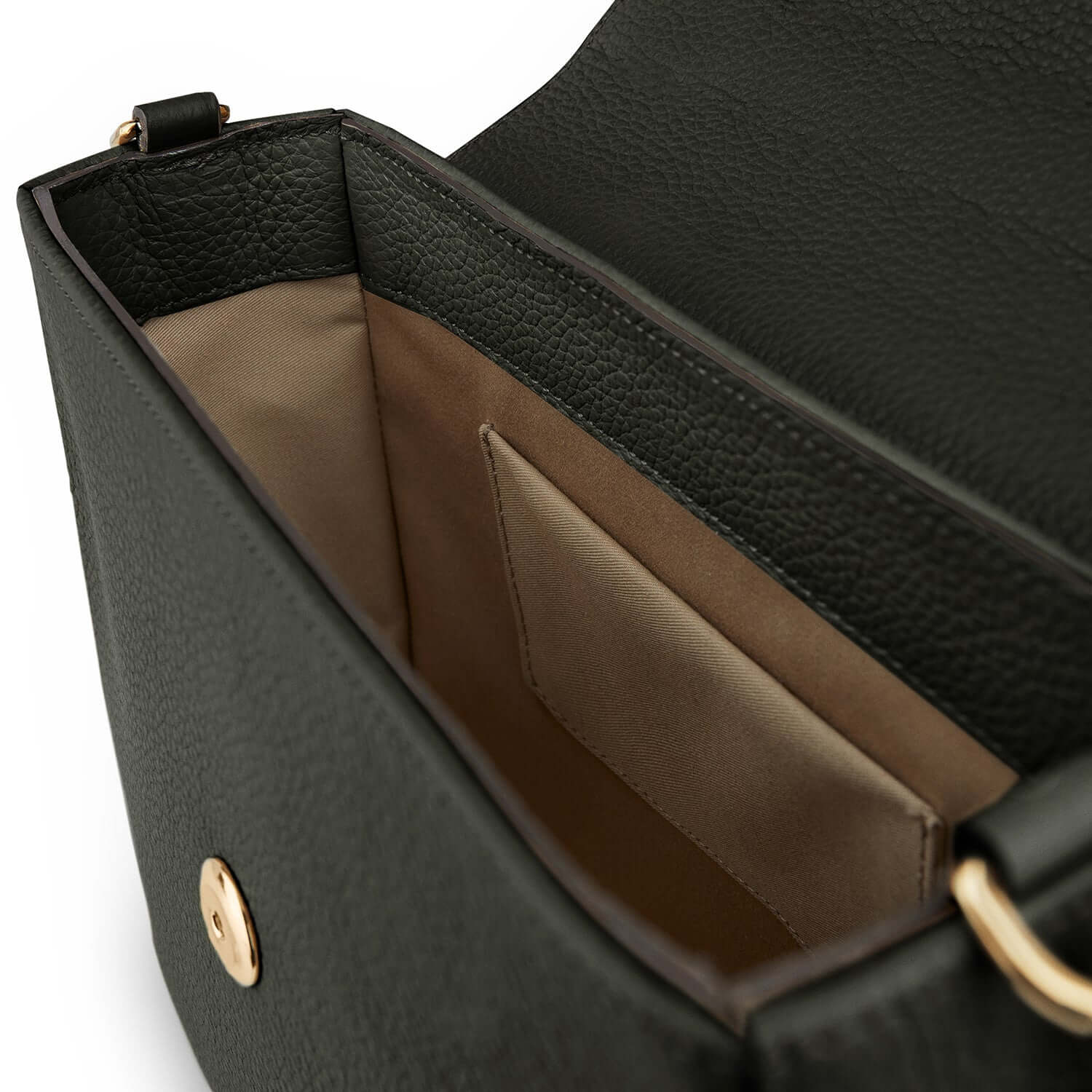 100% cotton lined leather handbag british made