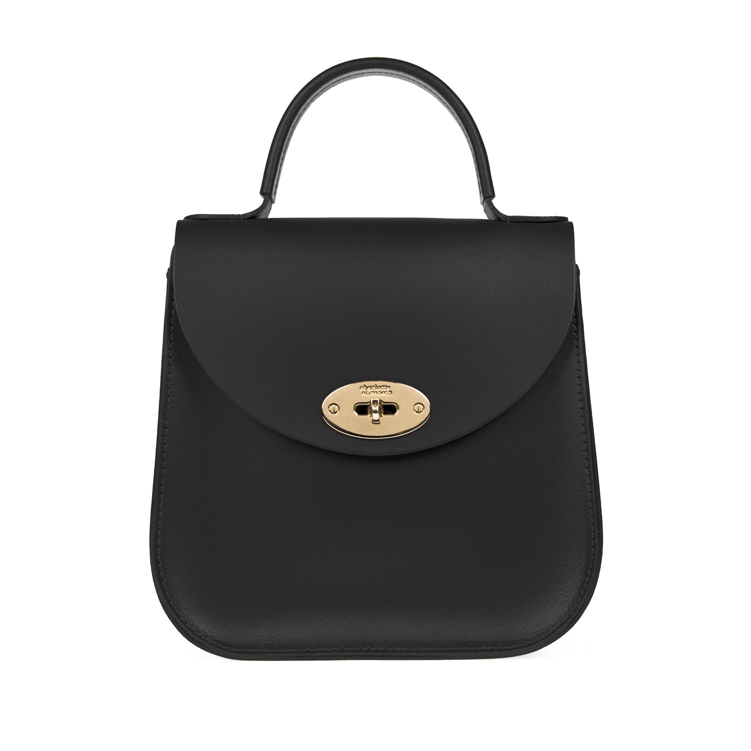 The Black Bloomsbury-Crossbody ladies luxury leather handbag british-Charlotte Elizabeth