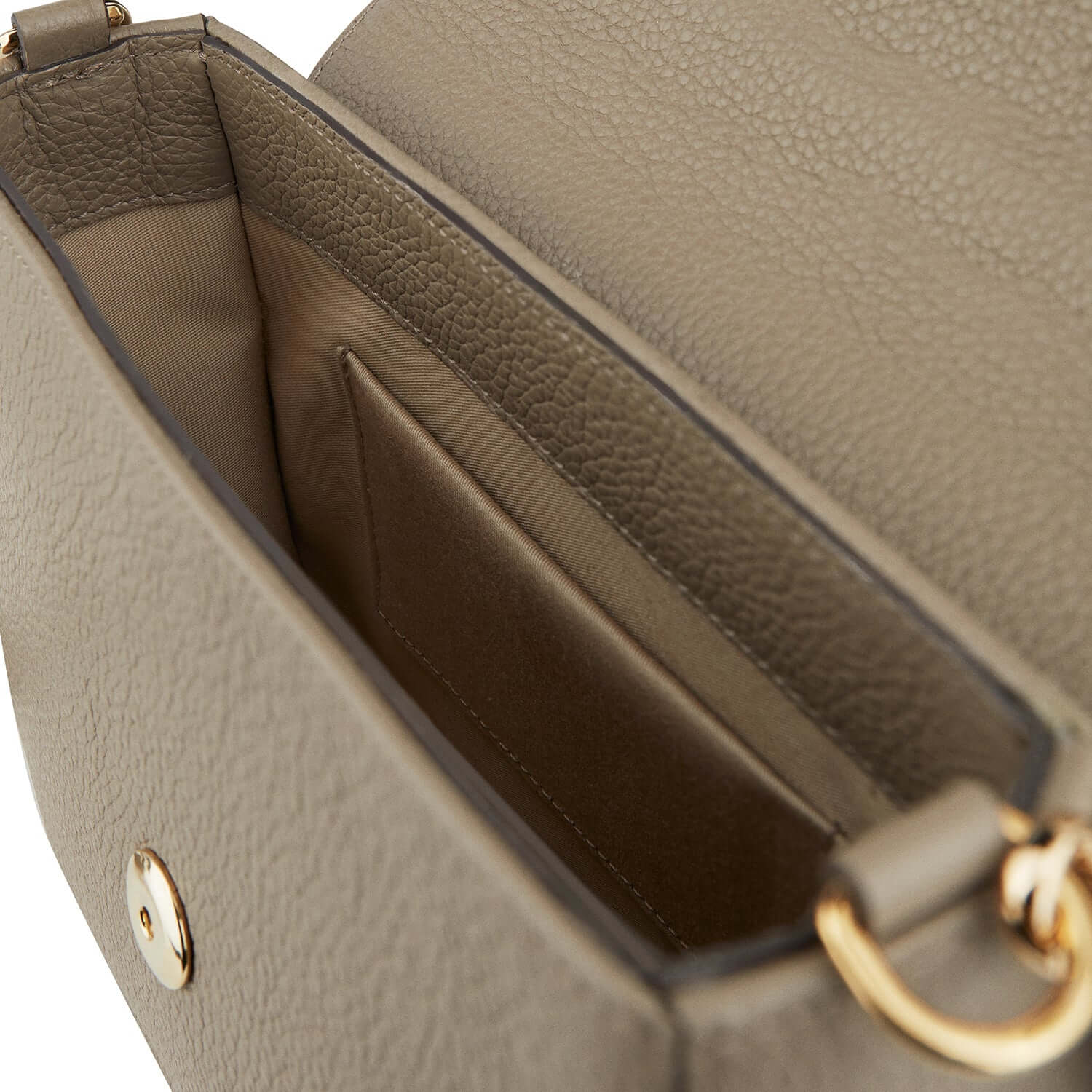 interior handbag nude lining cotton simplistic hardware and card pocket