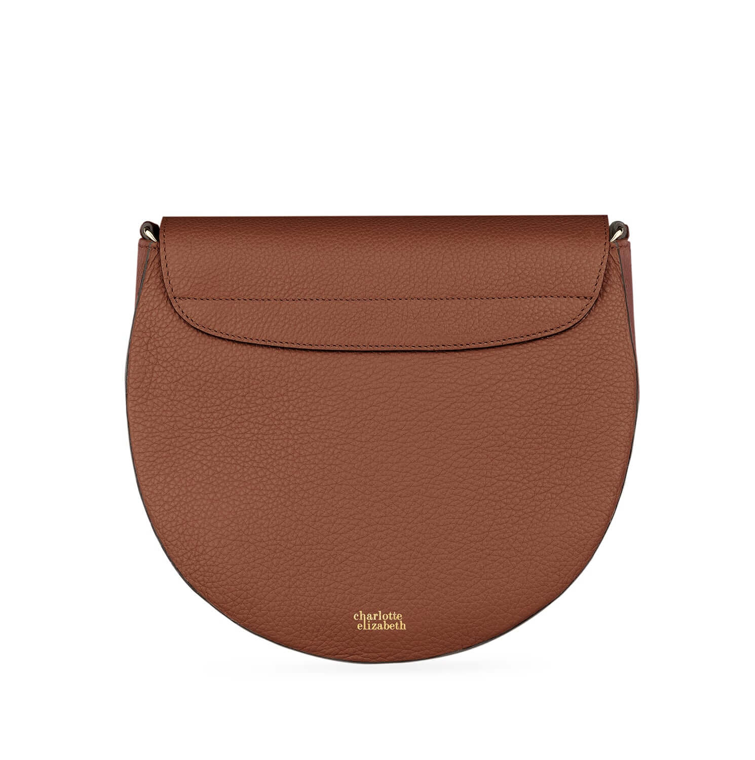 tan brown leather handbag charlotte elizabeth half moon bag