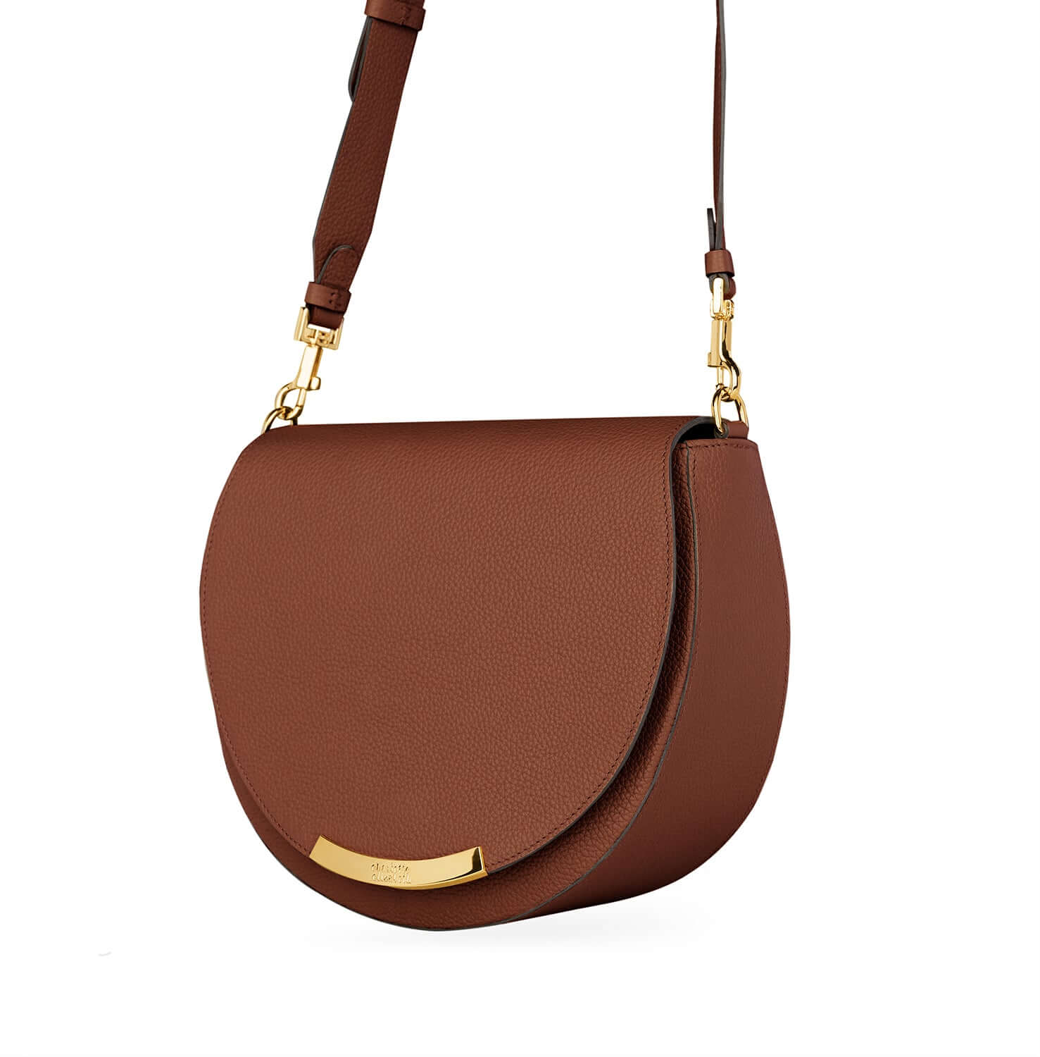 crossbody ladies handbag made in UK brown tan leather