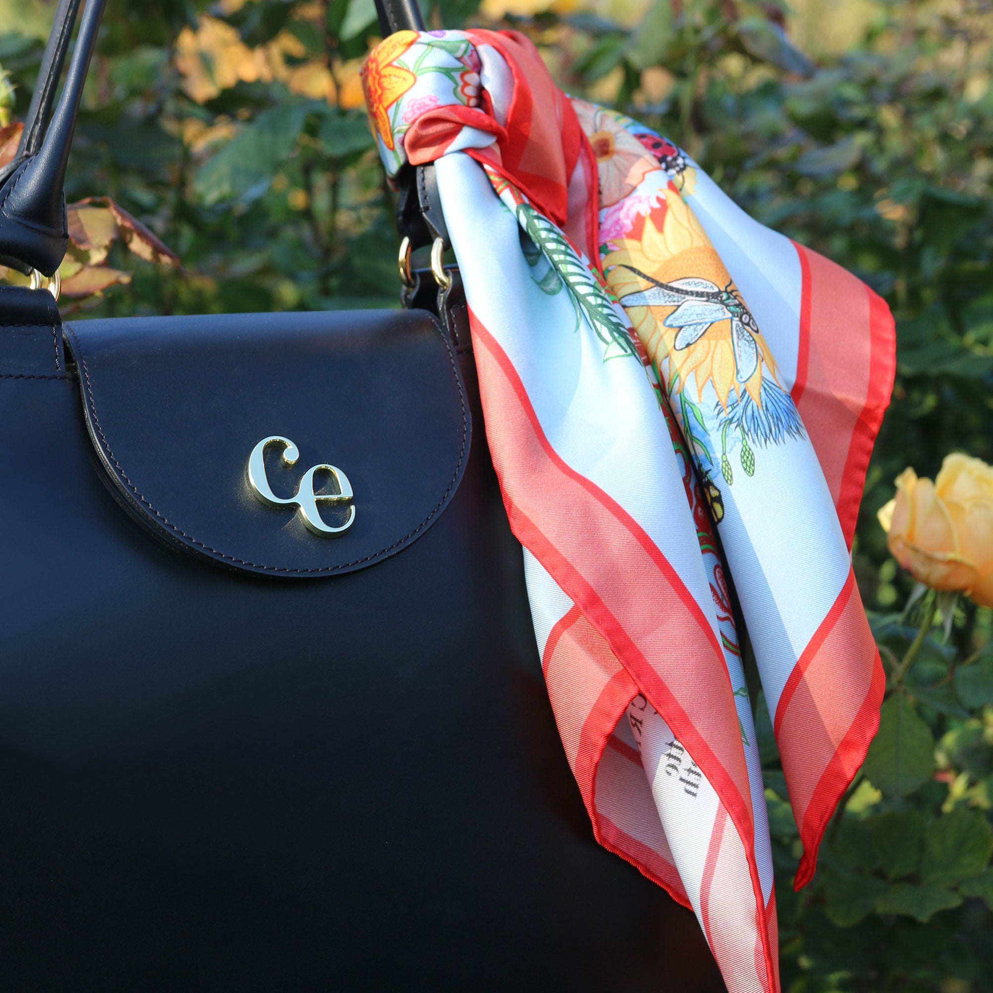 'The Helping Hand' Charity Silk Scarf - Charlotte Elizabeth x Katie Craven - Charlotte Elizabeth 